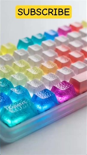 Asmr💓 colorful keyboard typing #asmr #satisfying #relaxing #viral #ai #viralshorts #shorts