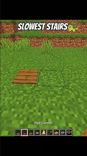 Slowest stair in minecraft (Guess the speed)#minecraft