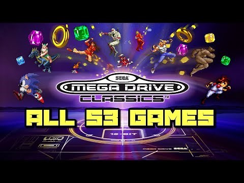 Sega Mega Drive/Genesis Classics for PS4 & Xbox One / All 53 Games Shown