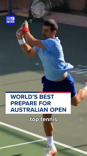 9News on Instagram: "No rest for the best! 🎾 Preparations are underway for the world's top tennis players as they gear up for the Australian Open next year. #9News"