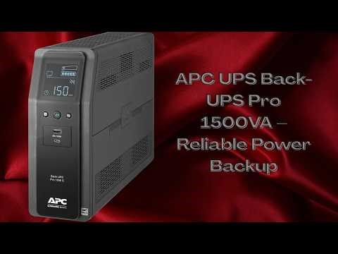 Protect Expensive Electronics Easily with APC UPS Back-UPS Pro