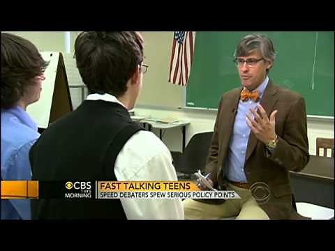 Fast talking teens debate foreign policy at warp speed CBS News