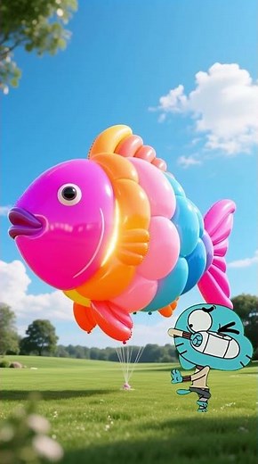 Gumball and the balloon