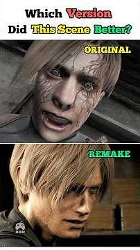 RE4 OG vs Remake — Leon’s Infection Scene 👀 Which version did it better? #residentevil4 #re4remake