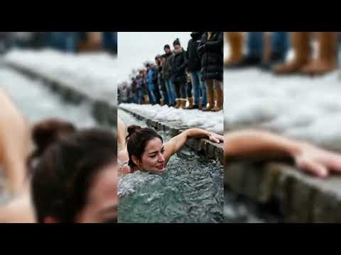 ❄️ Epiphany Ice Bath #25 ❄️❤️ Winter Swimming Baptism Tradition 💙 Epiphany Rituals Around the World