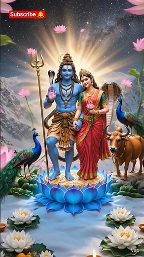 the divine love story of shiva and parvati shiv parvati #mahadev #love #shivtandavaarti #devotional