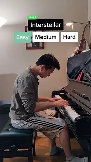 Interstellar on piano but it gets harder (3 levels)
