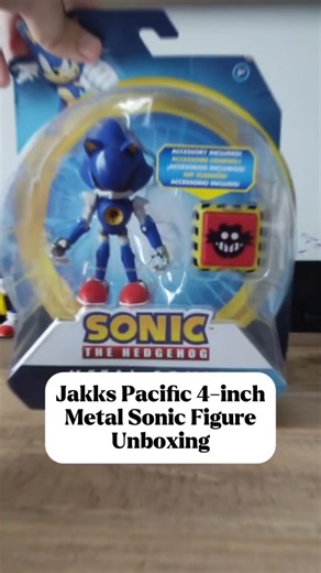 JAKKS PACIFIC 4-INCH METAL SONIC FIGURE UNBOXING #sonic #shorts #sonicthehedgehog #figure