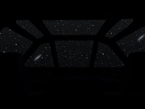 10 Hours of Relaxing Brown Noise in a Dark Spaceship Cabin | Stress Relief, Deep Sleep, Tinnitus