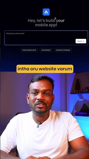 Build mobile apps using ai #aitamil #artficialintelligence #tamilai