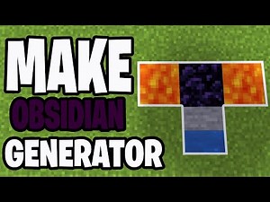 How To Make An Infinite Obsidian Generator In Minecraft! - Tutorial