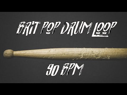 Brit pop drum loop 90 bpm