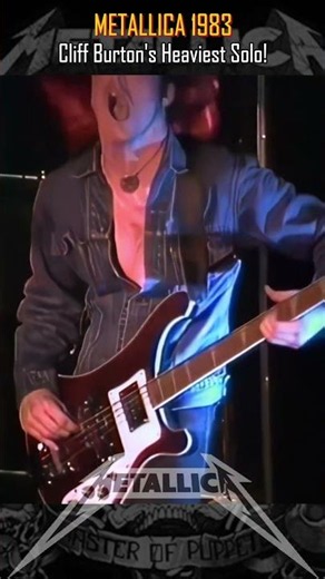 METALLICA: Cliff Burton's Heaviest Solo! #cliffburton #metallica #metal #viral