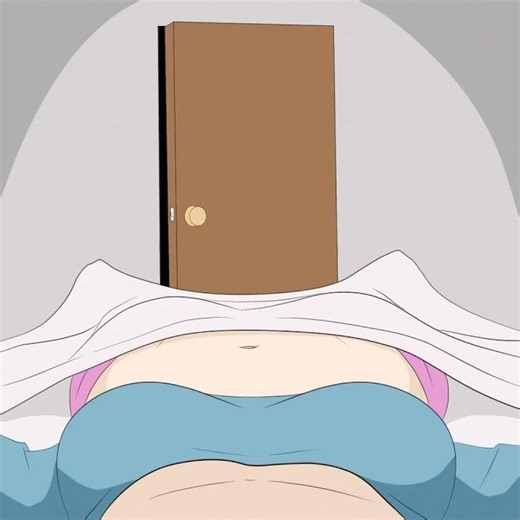 Girl big pregnant belly