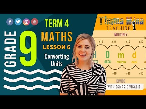 Gr 9 Maths | Term 4 Lesson 6 | Converting Units