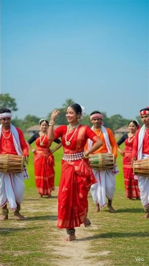 Beautiful Assamese Dance 💃 | Incredible India 🇮🇳 | Traditional Culture Short #trendingreels #dance