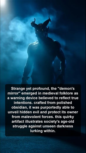 Explore the fascinating tale of the demon's mirror, a medieval artifact that reflects true intentions and protects against unseen malevolence. Discover society's battle with darkness throughout history. | Occult Frequency