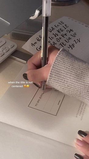 anyways 😀 bujo set up vid coming soon !! #bulletjournaling #bujo #calligraphy #satisfying