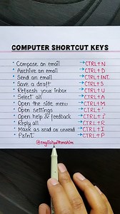 14K views · 852 reactions | Computer Shortcut Keys ‍✨ . . . #english #englishlearning #shorts #reels #englishtips #fbreels #vocabulary #learn #englishclass #englishcourse #englishgrammar #trending #viralreels #education #fbreelsviral #fbreelsfypシ゚viralシ #computer #shortcutkeys | Tushar Ghosh | Facebook