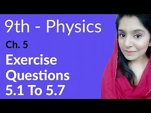 Matric part 1 Physics, ch 5, Exercise Question no 5.1 to 5.7 - Gravitation - 9th Class Physics