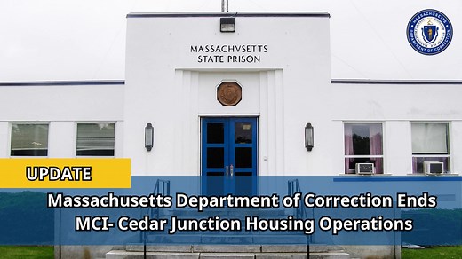 1.4K views · 15 reactions | https://www.mass.gov/news/department-of-correction-ends-mci-cedar-junction-housing-operations-and-dissolves-department-disciplinary-unit | Massachusetts Department of Correction | Facebook