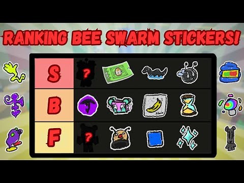 Ranking *ALL* Of The Stickers In Bee Swarm Simulator! | Bee Swarm Simulator