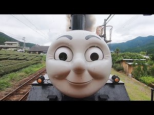 Oigawa Railway unveils push-pull operation featuring Thomas and James.