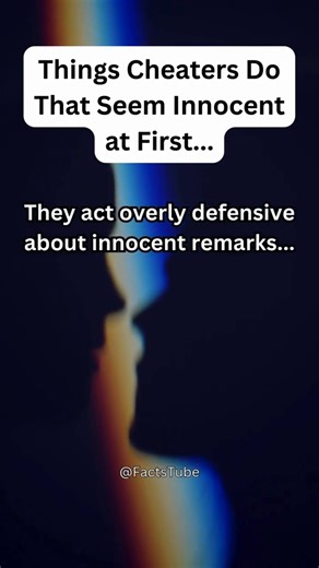 Things Cheaters Do That Seem Innocent At First... 😔❤️✅ Mind Blowing Psychology Facts You Need To Know #psychologyfacts #factstube #virals #PsychologyFacts #mindpower #mentalhealthawareness #psychologystudent #humanbehavior #motivationalspeech #counselingpsychology #weirdpsychology #lovepsychology #psychologytips top searches: Psychology facts Human behavior Mind power Mental health Love psychology Weird psychology Motivational speech Counseling psychology Brain science Emotional intelligence Pe