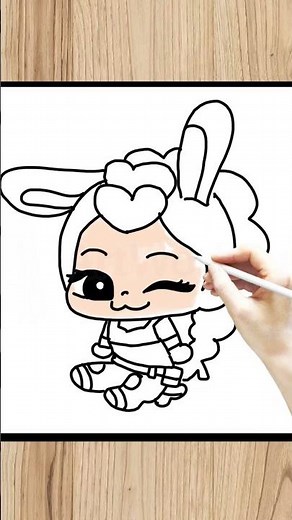 Dibujo Fácil para Niños ✏️ Rumi de Huntrix con Disfraz de Judy Hopps | Zootopia | Burrikiki