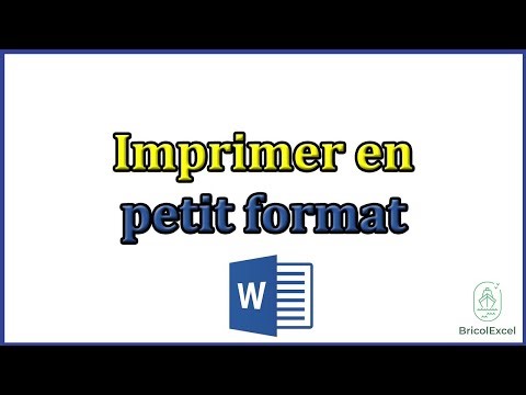 Comment imprimer en petit format