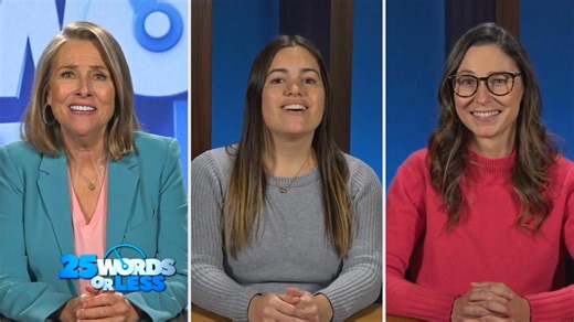 Does she have viral-worthy clues?? 💰️ Catch up on yesterday’s nail-biting FINAL round of #25WordsorLess where our contestants play for the grand prize of $10,000! PLUS, they're also playing for a 25 Words or Less SUPERFAN who will get $1,000 if the team wins! Good luck, everyone! | 25 Words or Less