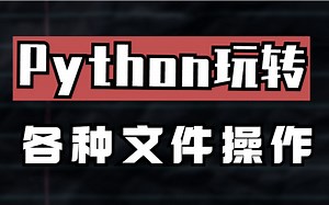基于Python处理各种文件操作，从入门到实践