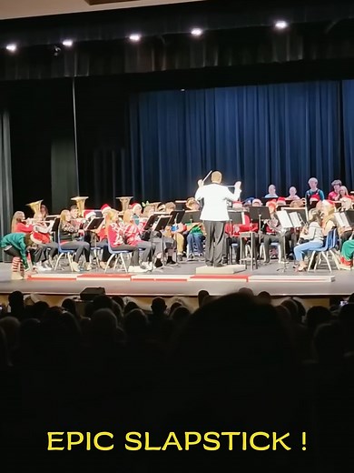 EPIC SLAPSTICK ! #friends #band #percussion #sleighride #christmas | slapstick