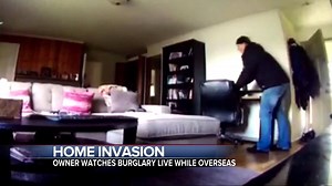 HOME INVASION: The brazen home invasion all caught on camera -- stunning the homeowner nearly half a world away as he watched the burglary live on an app. | ABC World News Tonight with David Muir