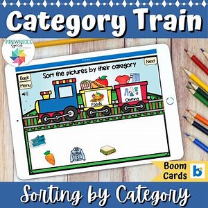 Category Train Categories Speech Therapy Sorting Activity Boom Cards SPED ELL