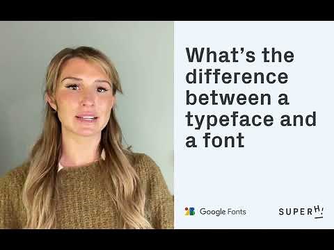 What's the difference between a typeface and a font