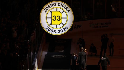 VIDEO+FOTO Emotívny moment. Zdeno Chára poslal číslo 33 pod strechu slávnej arény: Je to neskutočné | Šport.sk