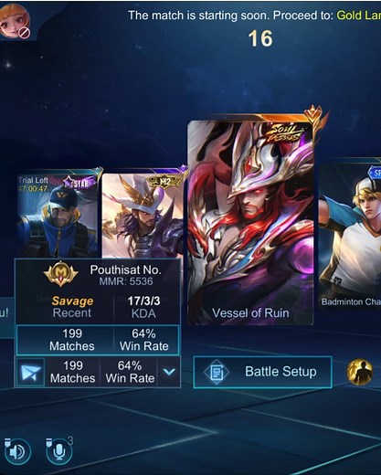 ឡើង Star 99 ជិត Infinity ក្នុង Mobile Legends
