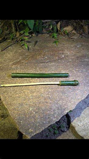 Powerful Bamboo weapon | #forest #primitiveplus #nature