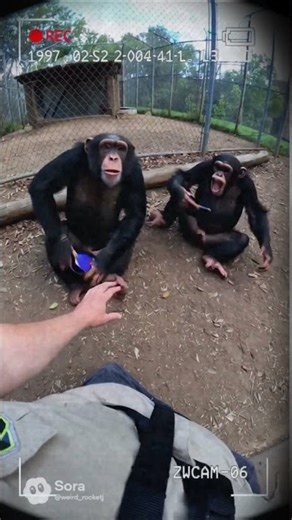 Chimps lose it when I take their iPads