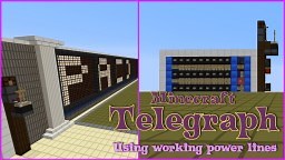 Telegraph in Minecraft (Using Power Lines) - Maizuma Games Minecraft Map