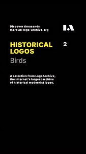 One of my favourite sub categories in logo design is the bird logo. A symbol of freedom, the bird logo has come to represent things such as human rights and peace and more corporate notions of speed and efficiency. Which are your favourite bird logos? You can discover many many more logos just like these at LogoArchive - the internets largest historical log inspiration site. Join at logo-archive.org Now with student discount. #logos #symbols #branding #design #logoarchive | LogoArchive