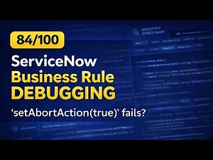 ServiceNow Business Rule Debugging | Why setAbortAction Is Not Working | 84/100