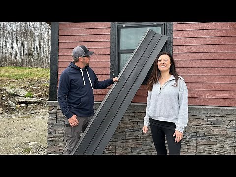 FINALLY a MAINTENANCE FREE EXTERIOR?!? BUILDING Our OFF GRID House in the WOODS