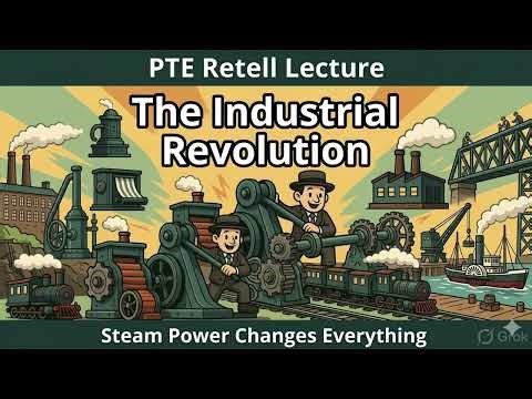PTE Retell Lecture Episode 013 | The Industrial Revolution