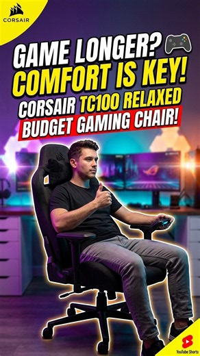 Best Gaming Chair for Long Hours CORSAIR TC100 Relaxed Review! 🎮
