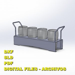 DXF and PDF Files for Beer Glass Holder, Beer Flight, Laser or Plasma - Files to Make a Pint Beer Glass Holder. - Etsy