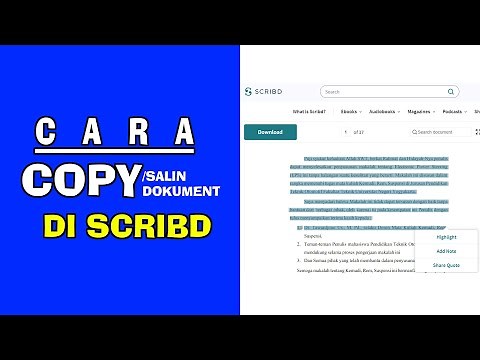 Cara copy dokumen di scribd