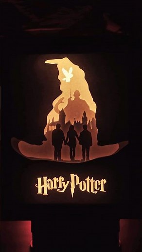 Harry Potter DIY Lightbox ⚡️#harrypotter #papercraft