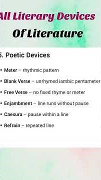 All Literary Devices in English Literature | Complete List with Easy Explanation